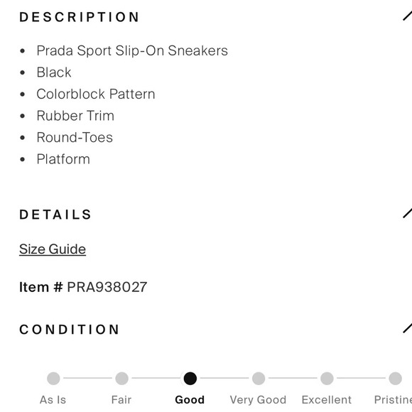 PRADA Linea Rossa Slip On Sneakers Black Nylon Slide On Size 37.5 Leather Trim - Picture 13 of 14